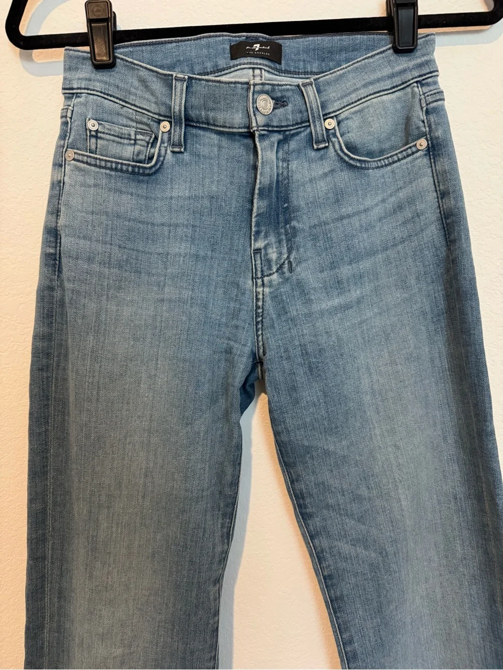Seven for all Mankind Dojo Wide Leg High Rise Denim Jeans - Picture 4 of 13